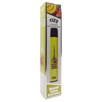 Одноразовая Электронная Сигарета City Subway 1000 - Шанхай (Клубника Банан)