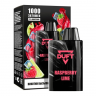 (М) Одноразовая электронная сигарета Duft 1000 - Raspberry Lime (Малина, Лайм)