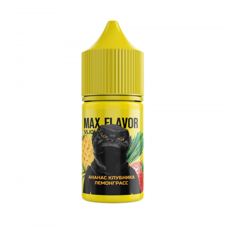 Жидкость VLIQ Max Flavor Salt - Клубника Ананас Лемонграсс 27 мл (0 мг)