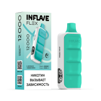 (М) Одноразовая электронная сигарета Inflave Flex 12000 - Свежая Мята