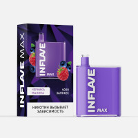 (М) Одноразовая электронная сигарета Inflave Max 4000 - Черная малина