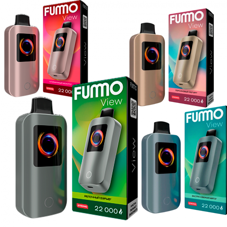 Одноразовая электронная сигарета Fummo View 22000 тяг - Персиковый йогурт